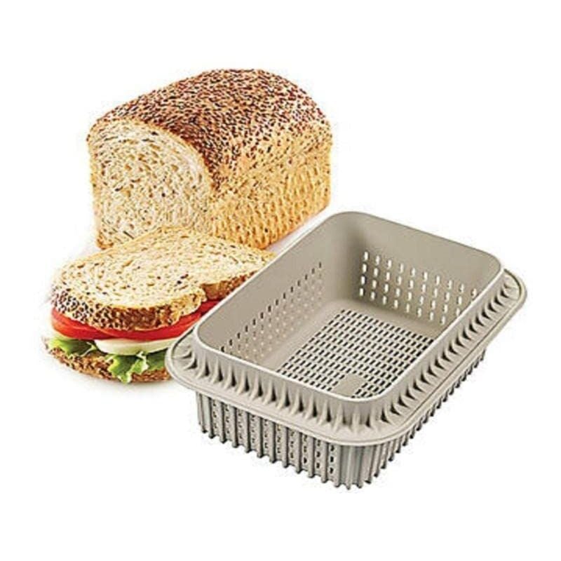 foto del prodotto silikomart stampo in silicone per sandwich bread, antiaderente, confezione da 1 stampo per 1 sandwich bread, 150 x 100 mm, h 75 mm, made in italy