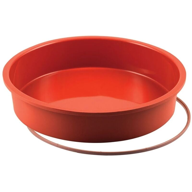foto del prodotto silikomart stampo tortiera silicone round cake crostata liscio 22 cm