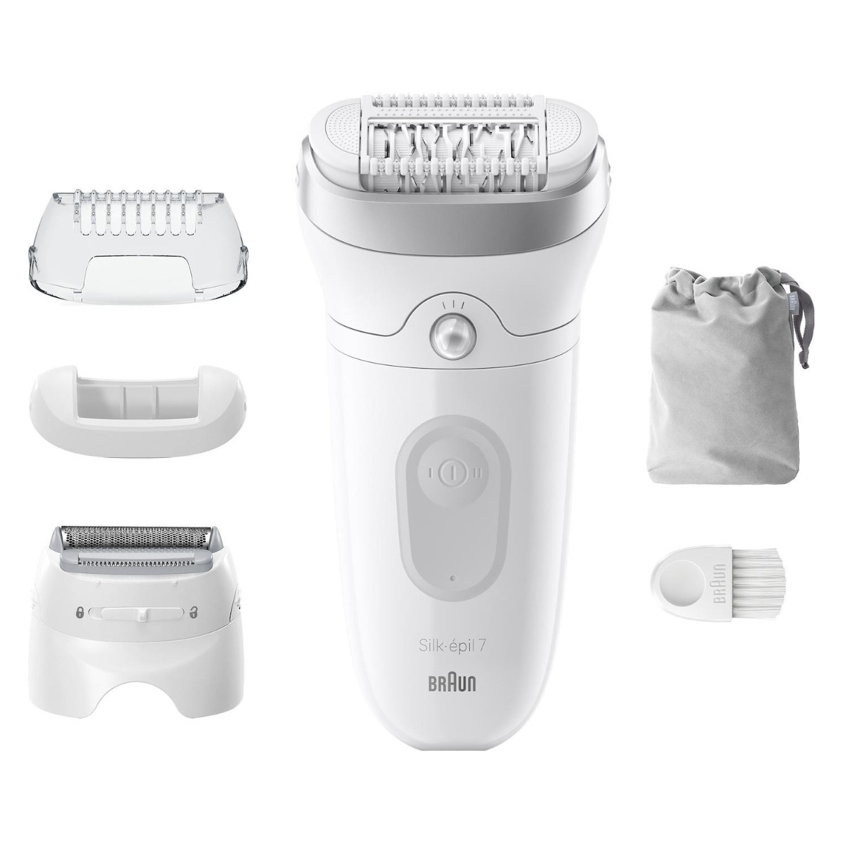 foto del prodotto silk pil braun se7 041 wet dry con testina rasoio