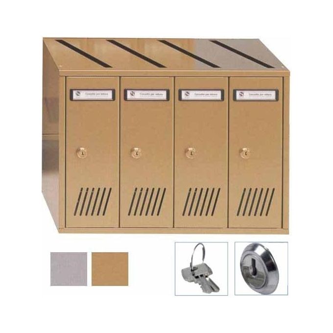 foto del prodotto silmec casellario vert 4p acc bronzato 31 704 silmec