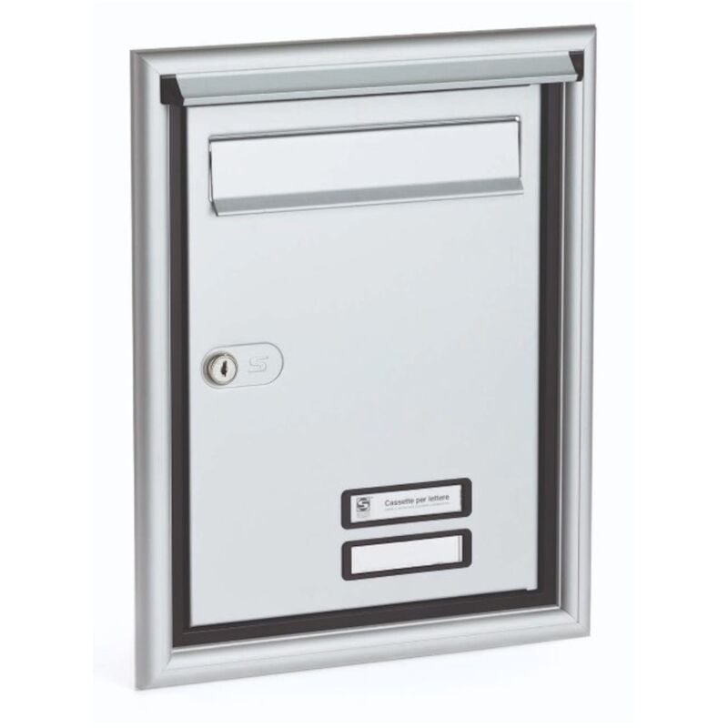foto del prodotto silmec frontale da incasso con porta argento cod.10 691.9006