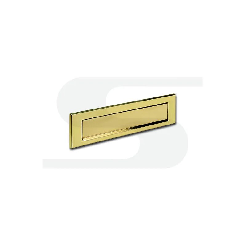 foto del prodotto silmec placca imbucalettere s661 ottone lucido mm.330x85 cod.10 661.61