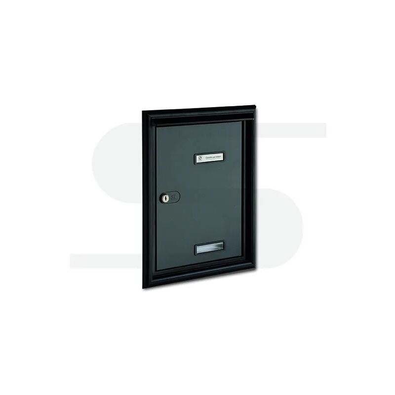 foto del prodotto silmec porta s690 con cornice coprifuga alluminio verniciato grigio ferro cod.10 690.84