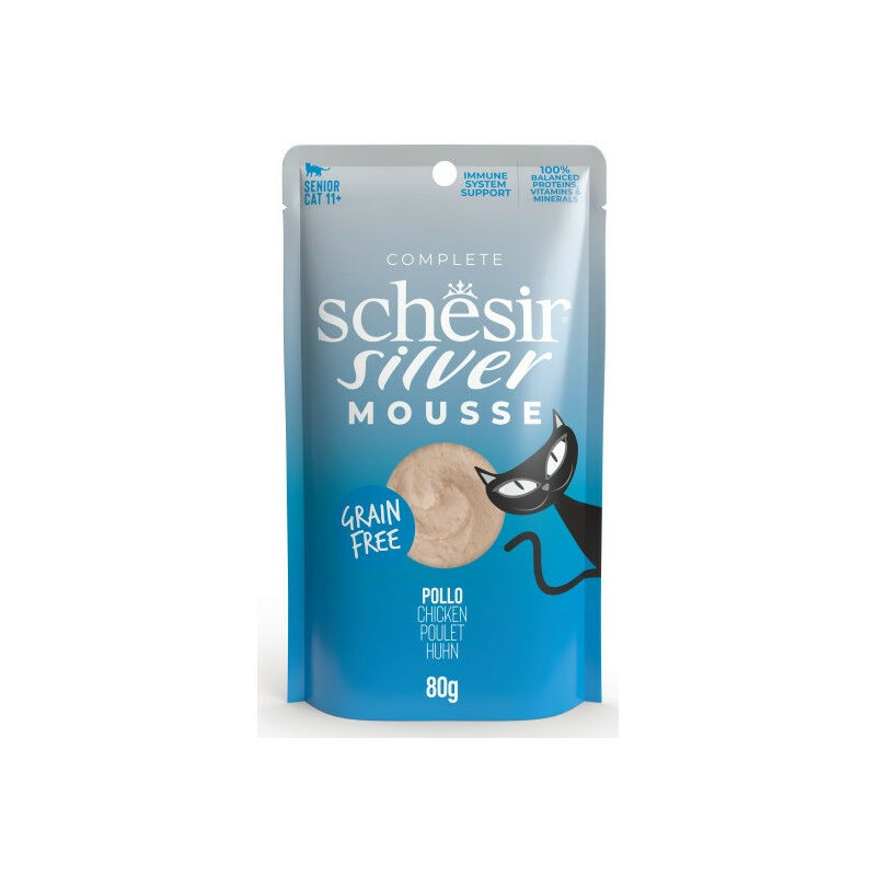 foto del prodotto silver per gatti senior mousse bst da 80 gr schesir
