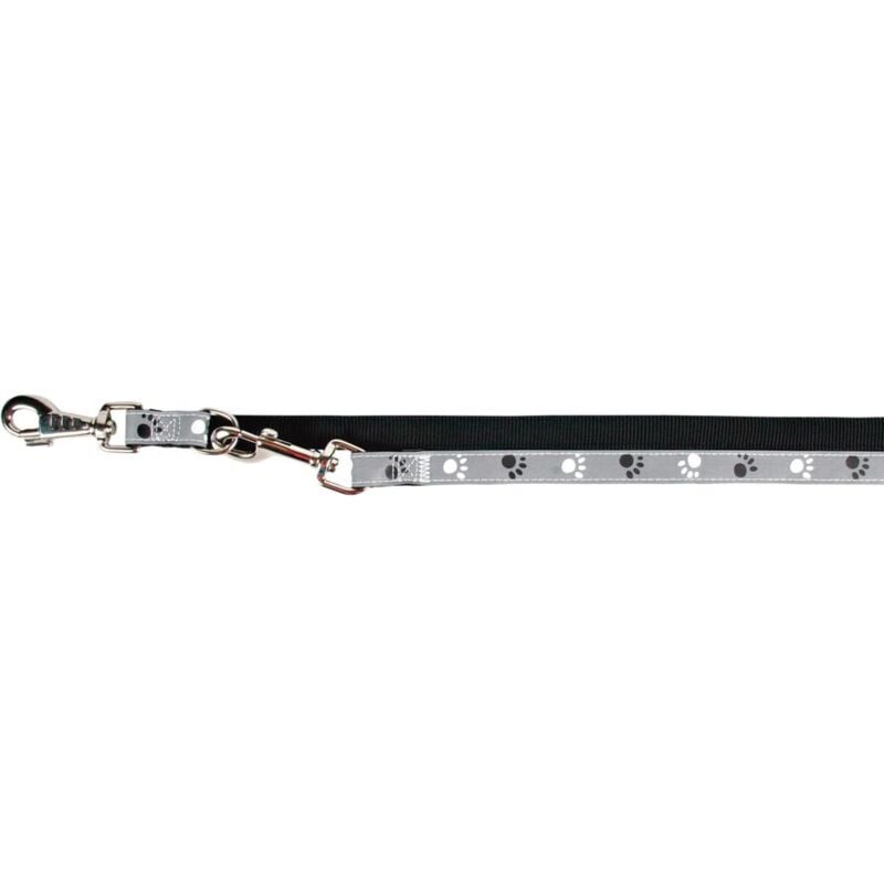 foto del prodotto silver reflect guinzaglio addestramento nero: l-xl: 2.00m/25mm
