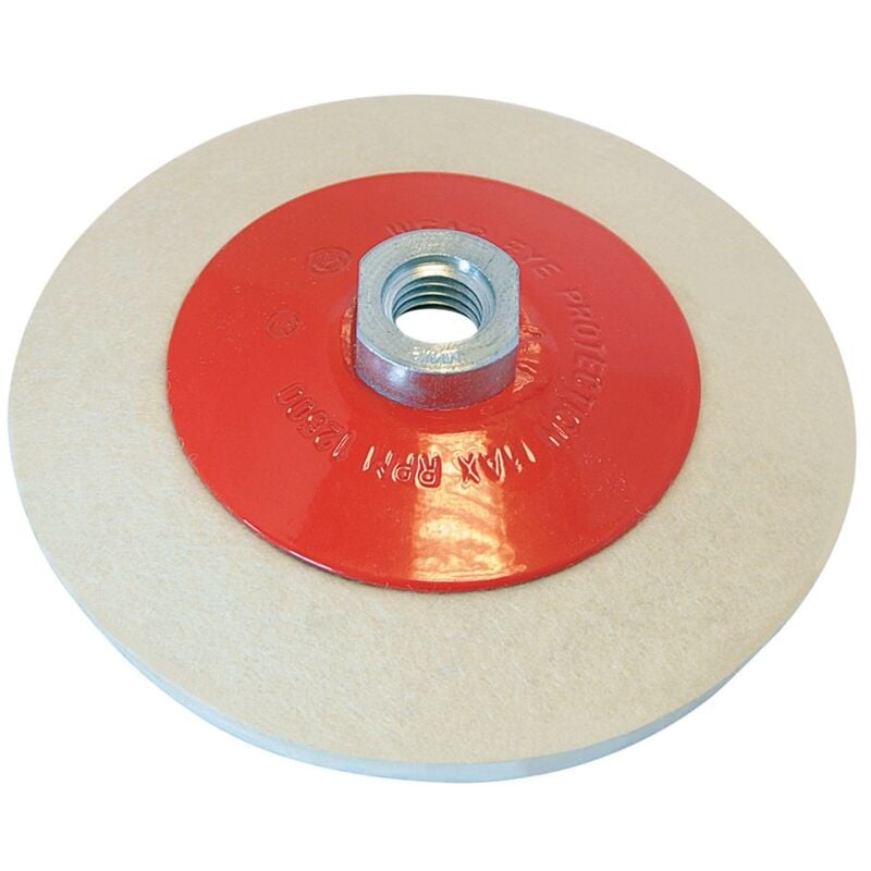 foto del prodotto silverline 105864 ruota in feltro conica per lucidatura 115 mm