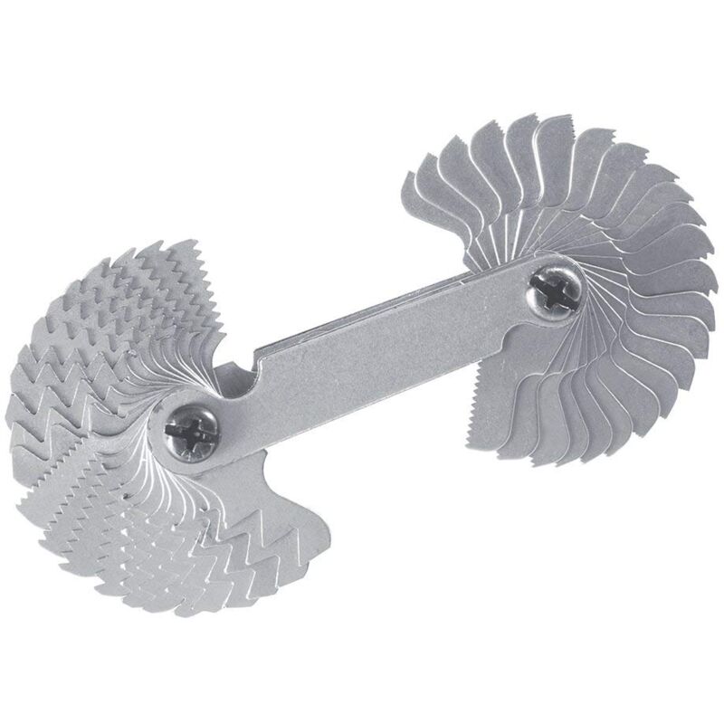 foto del prodotto silverline 245110, calibro combinato, per filettatura whitworth e metrica 0,25 6 mm 4 62 bsw