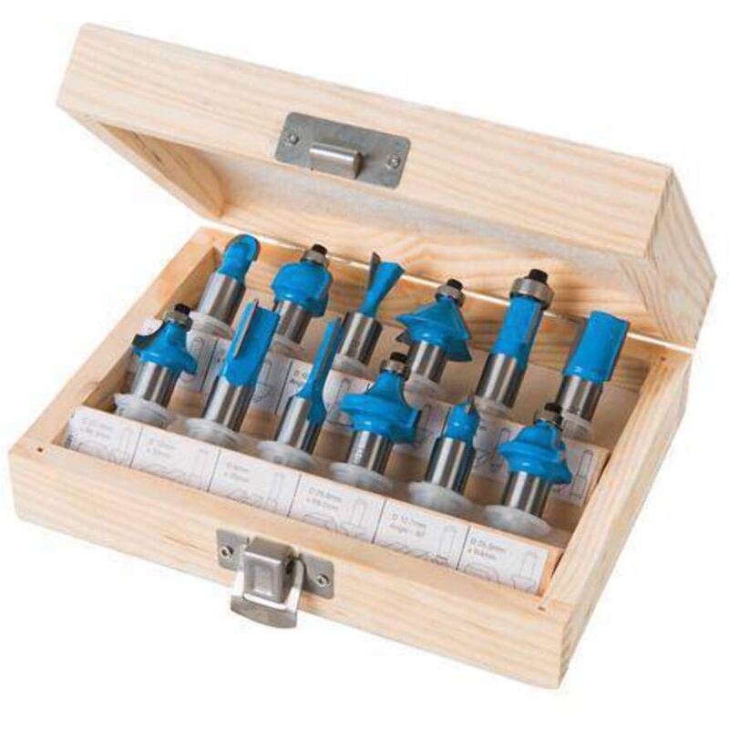 immagine 0 del prodotto silverline 251591 set di frese in metallo duro, 12 pz., 12 mm