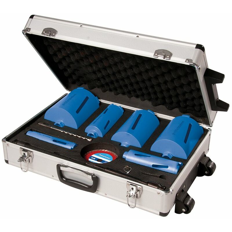 foto del prodotto silverline 427650 kit di punta fresa a tazza diamantata, 6 pezzi, 38 127 mm