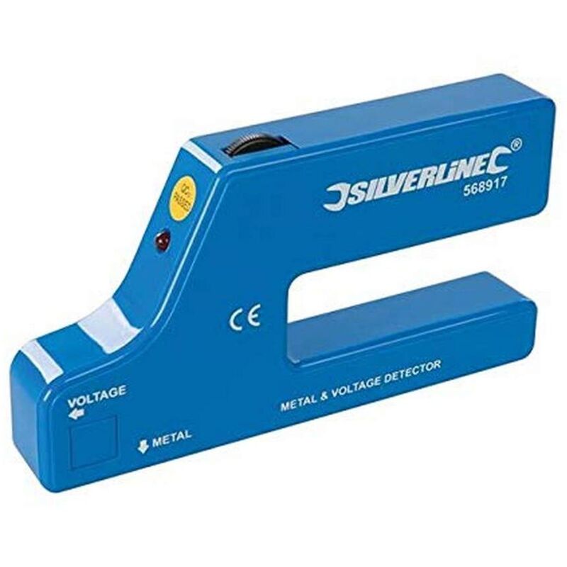 foto del prodotto silverline 568917 rilevatore di metalli e tensione, 1 x 9 v pp3 