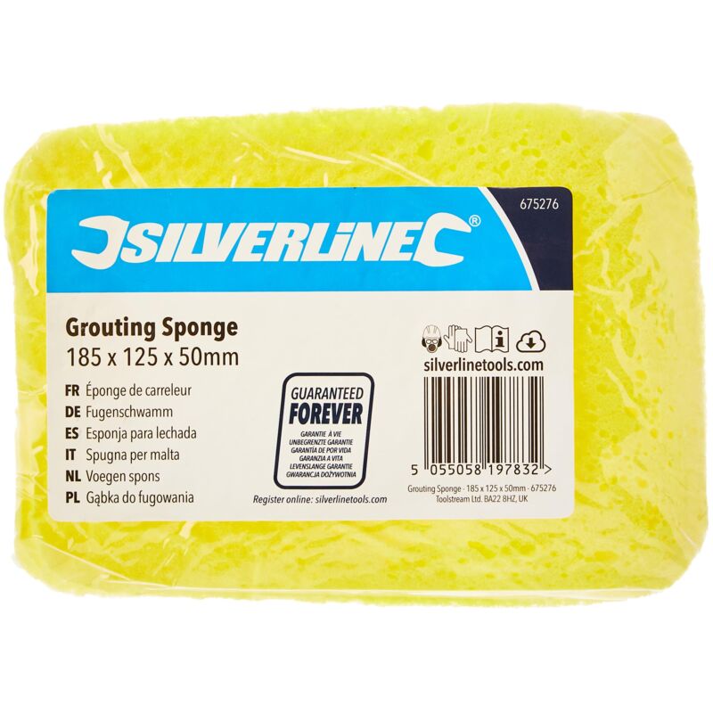 foto del prodotto silverline 675276, fugen spugna 185 x 125 x 50 mm