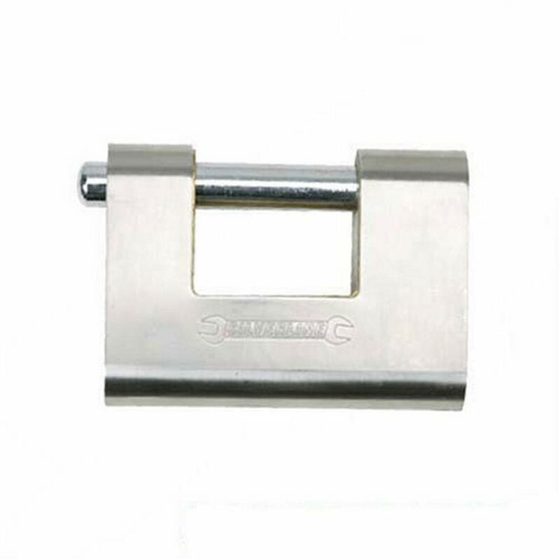 foto del prodotto silverline 792082, lucchetto monoblocco blindato 90 mm