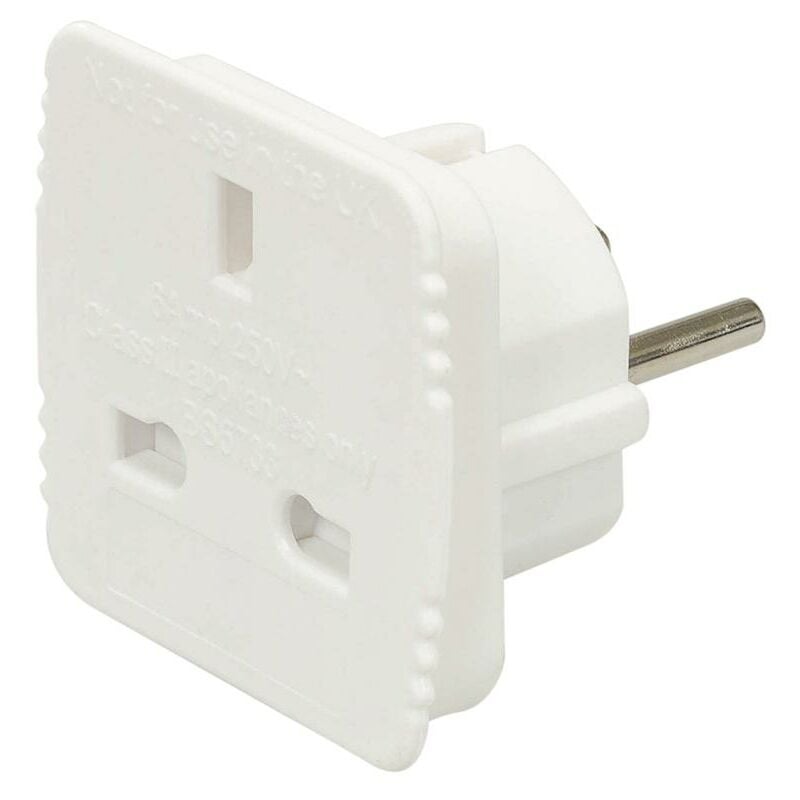 foto del prodotto silverline adattatore da viaggio gb a eu 220 240v