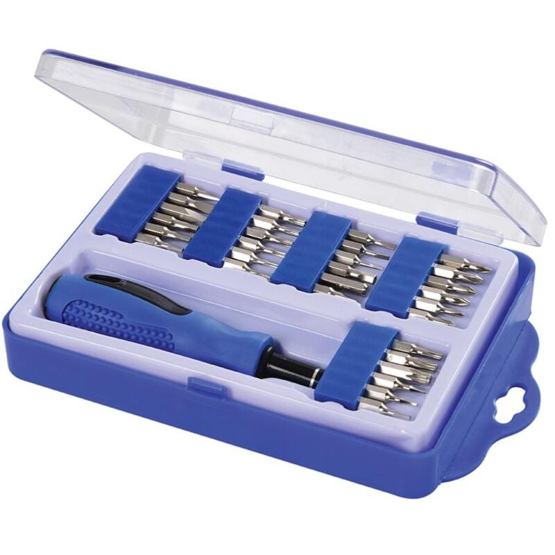 foto del prodotto silverline cacciavite di precisione portabit 30 bit