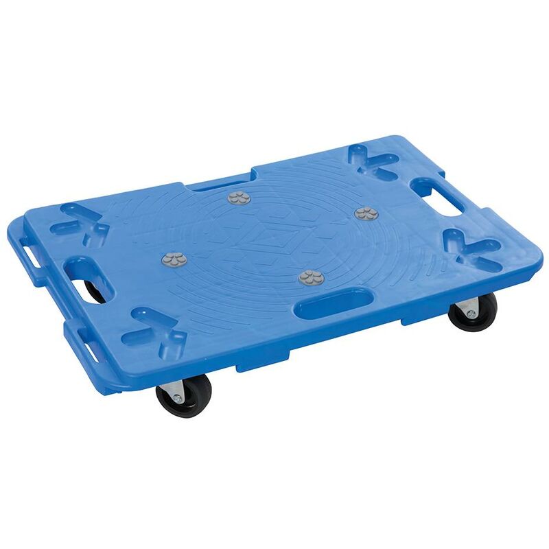foto del prodotto silverline carrello piattaforma di plastica combinabile 100 kg