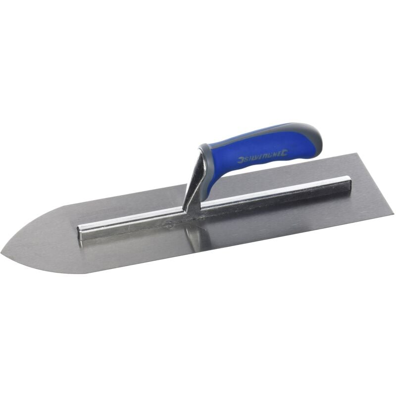 foto del prodotto silverline cazzuola per pavimentazione con impugnatura morbida 400 x 115 mm