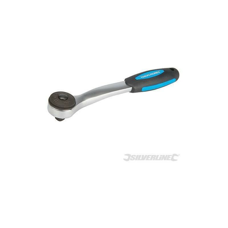 foto del prodotto silverline chiave a cricchetto a sollecitazione severa attacco da 3 8 200 mm