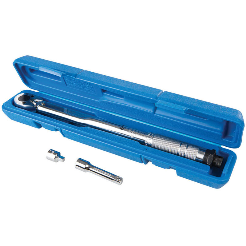 foto del prodotto silverline chiave dinamometrica 3 8 20 110 nm adattatore 3 8 a 1 4 prolunga