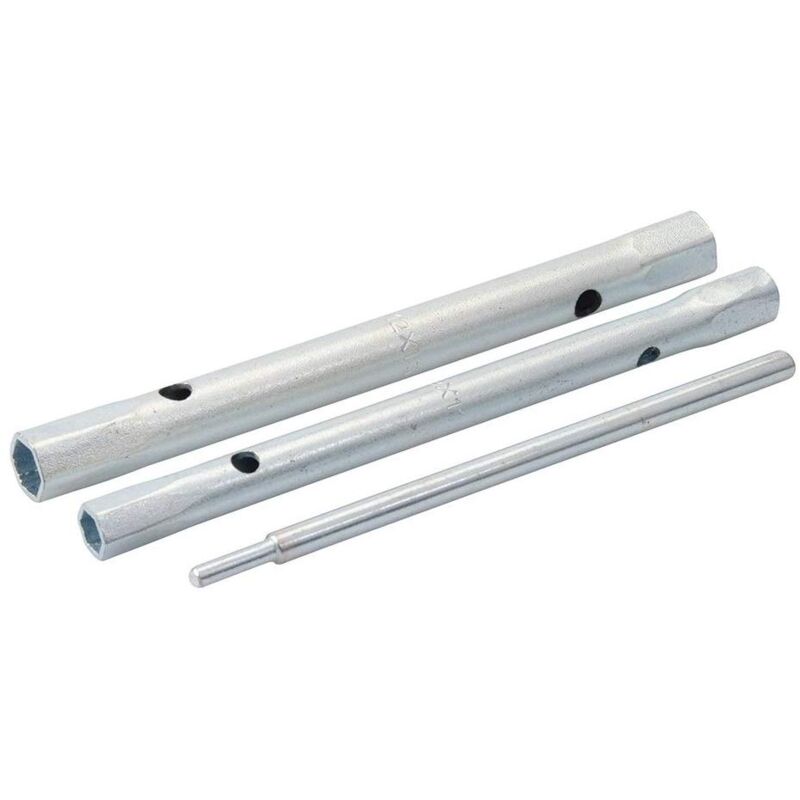 foto del prodotto silverline chiave per rubinetto monoblocco con dado posteriore, 3 pezzi, 9 x 11 e 12 x 13 mm 719819 