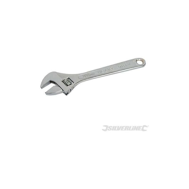 foto del prodotto silverline chiavi regolabili a rullino in acciaio ingegneria meccanica offerta 150 mm apertura 17 mm