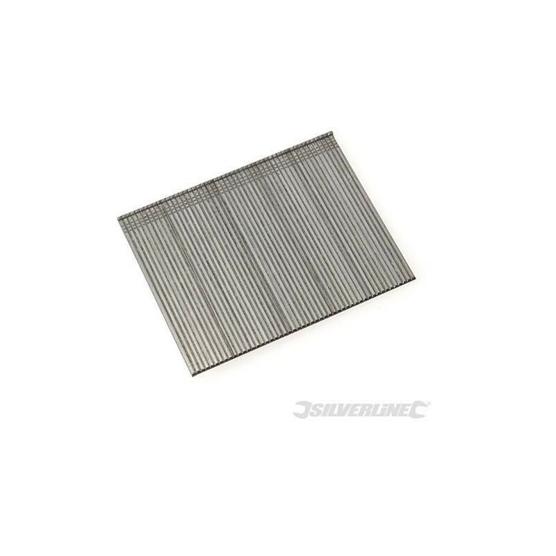 foto del prodotto silverline chiodi punti di finitura con calibro 16 per chiodatrici 2500 pz 64 x 1,55 mm