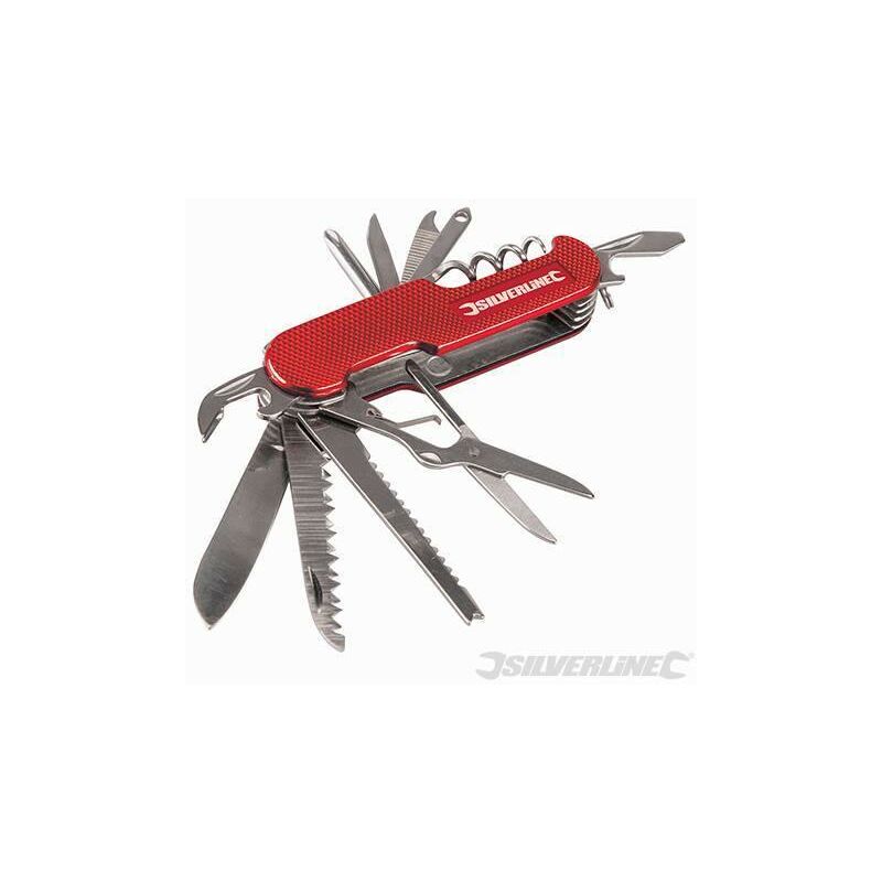 foto del prodotto silverline coltello da tasca 14 funzioni 75mm con custodia