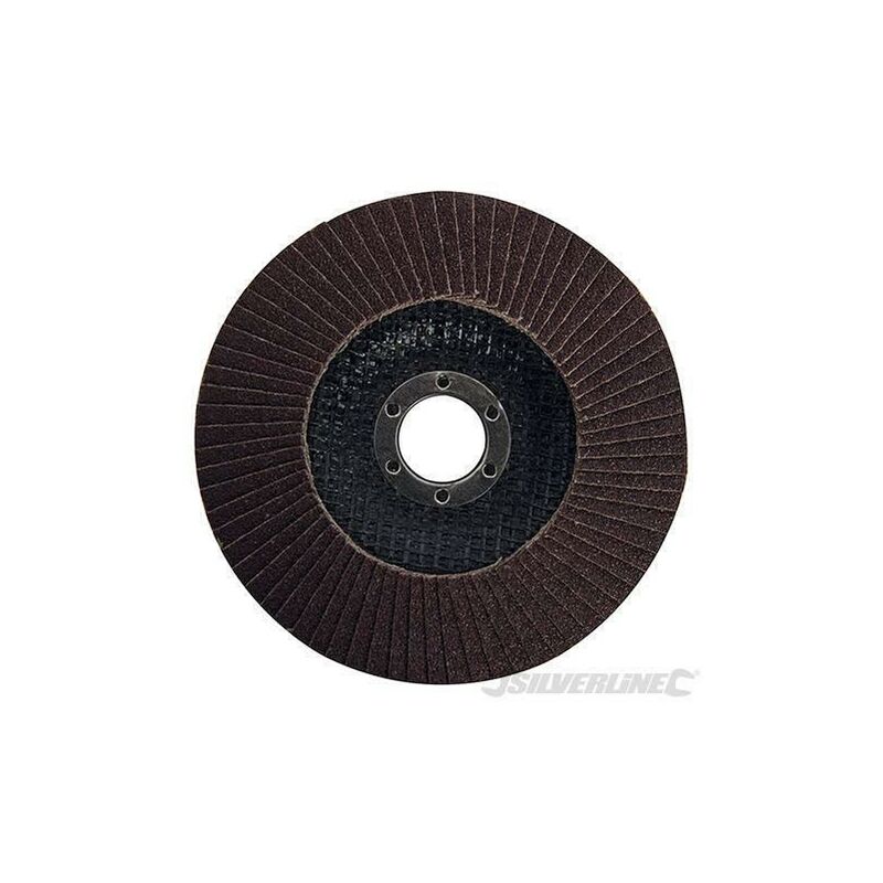 foto del prodotto silverline disco a lamella in ossido di alluminio per l utilizzo con smerigliatrici angolari portatili 125mm grana 40