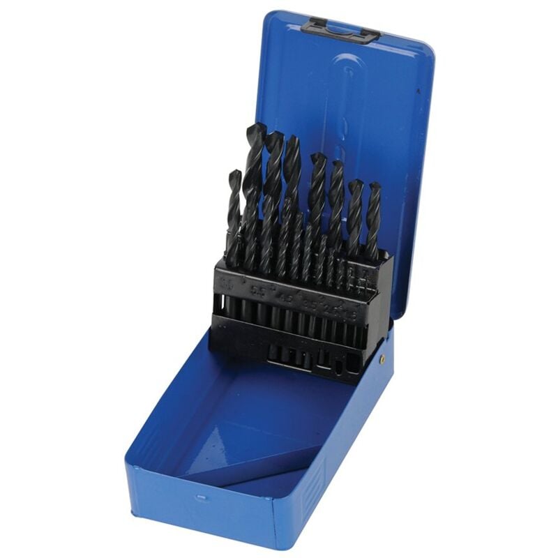 foto del prodotto silverline ds50 hss jobber drill bit set 19 piece 1 10mm