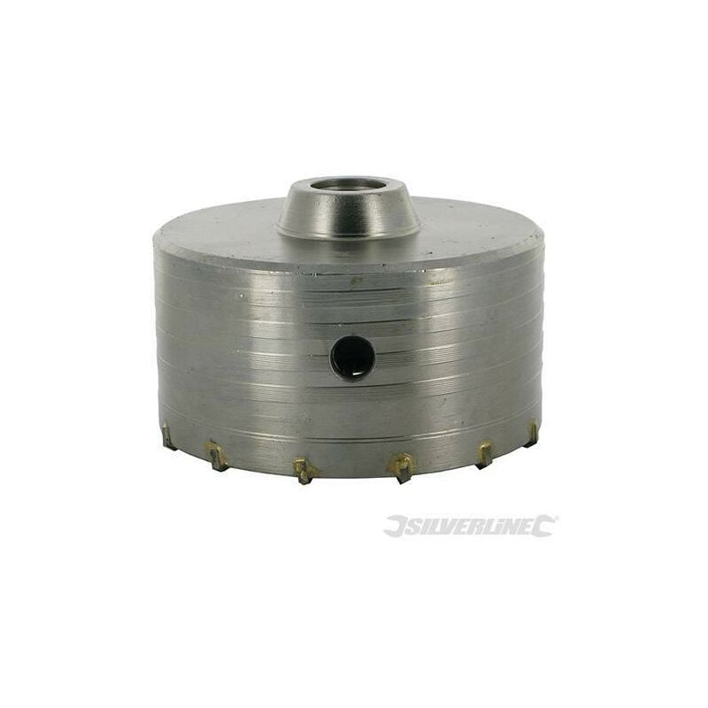 foto del prodotto silverline fresa carotatrice a tazza per muri in tct e acciaio robusto 595769 150 mm