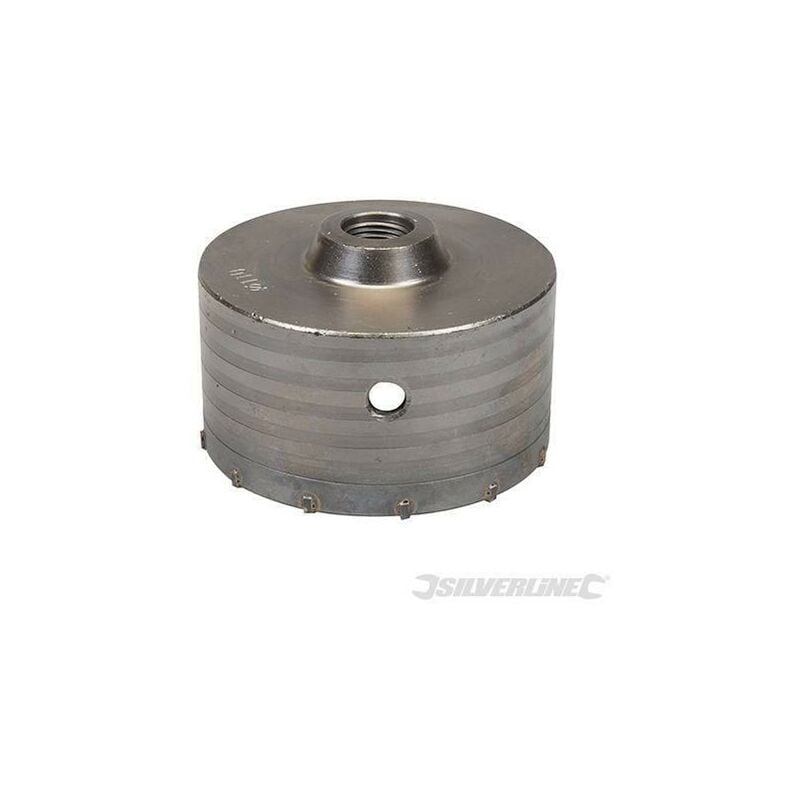 foto del prodotto silverline fresa carotatrice a tazza per muri in tct e acciaio robusto 595769 80 mm
