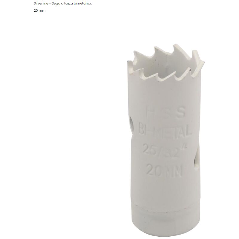 foto del prodotto silverline fresa sega a tazza bimetallica multimateriale 16 mm