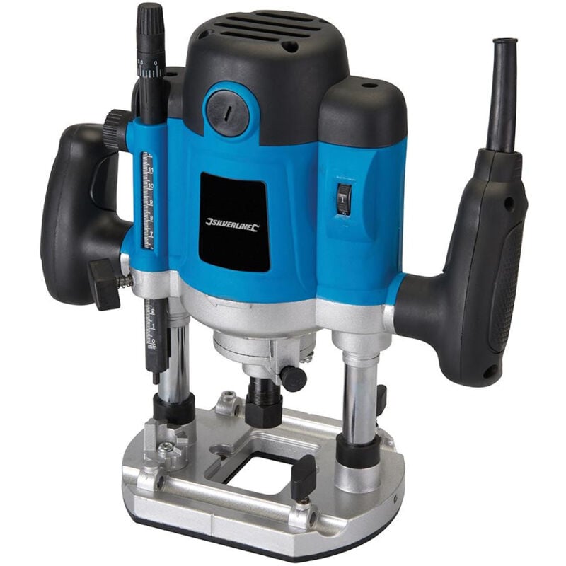 foto del prodotto silverline fresatrice a tuffo da 1 2 1500w con accessori