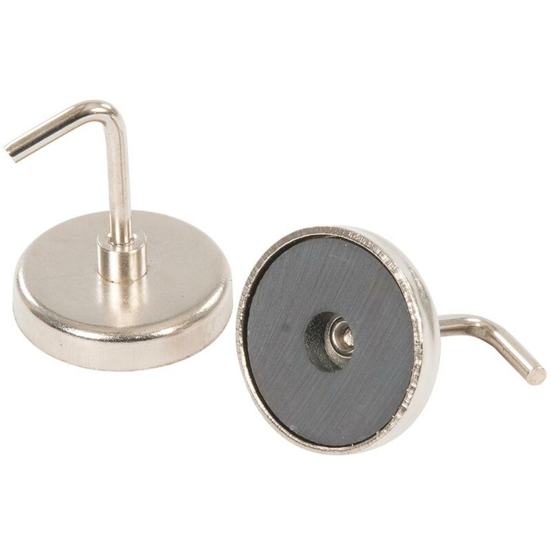 foto del prodotto silverline ganci magnetici 2 p.zi 35 mm