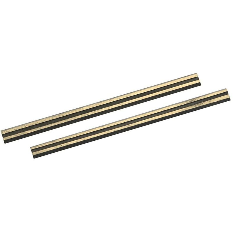 foto del prodotto silverline lame per piallatrice in carburo di tungsteno 2 p.zi 80 x 5,5 x 1,1 mm