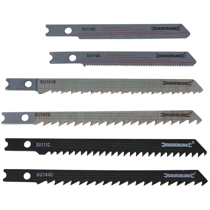 foto del prodotto silverline - lame per seghetto alternativo a raccordo universale 30 p.zi legno metallo 30 p.zi