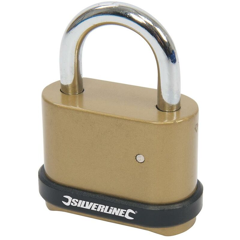 foto del prodotto silverline lucchetto in lega di zinco con combinazione a 4 cifre 50 mm