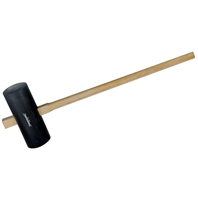 foto del prodotto silverline martello in gomma per lastricato 6,8 kg