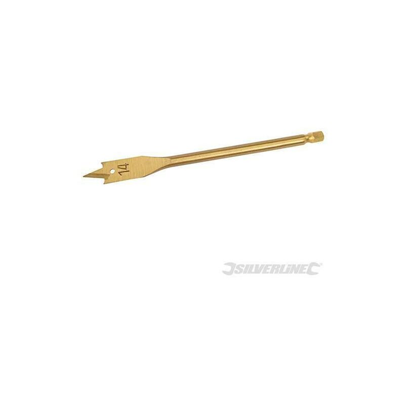 foto del prodotto silverline mecchie ricoperte in titanio per falegnameria codolo esagonale anche cartongesso 14 mm