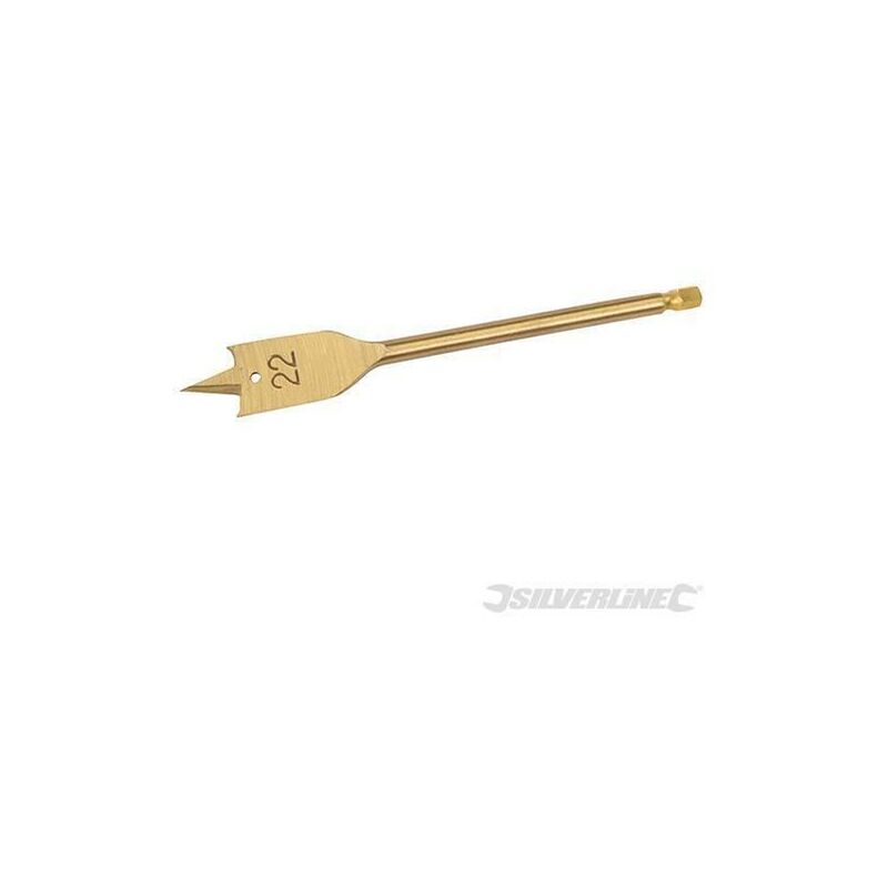 foto del prodotto silverline mecchie ricoperte in titanio per falegnameria codolo esagonale anche cartongesso 22 mm