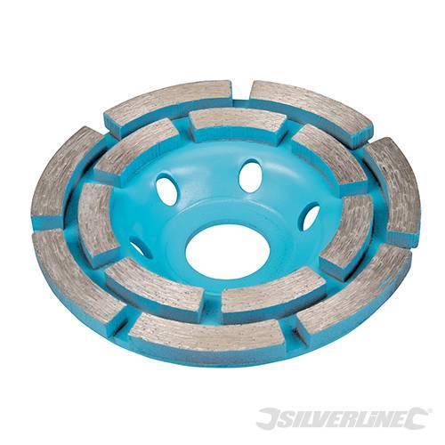 foto del prodotto silverline mola diamantata di smerigliatura 100 x 22,23 mm, doppia fila