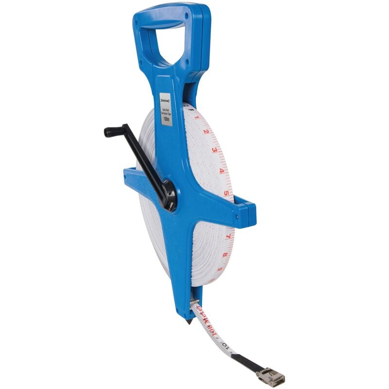 foto del prodotto silverline mt47 rotella metrica geometrica, 100 mt