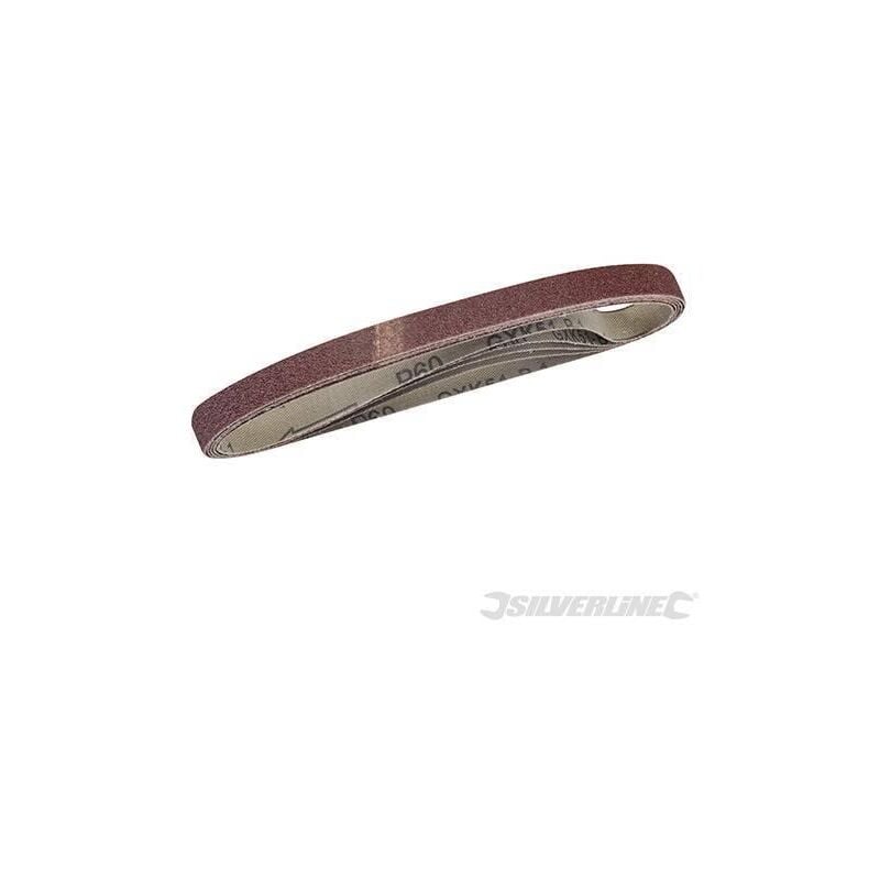 foto del prodotto silverline nastri abrasivi 10 x 330 mm in ossido di alluminio per levigatrici a nastro varie