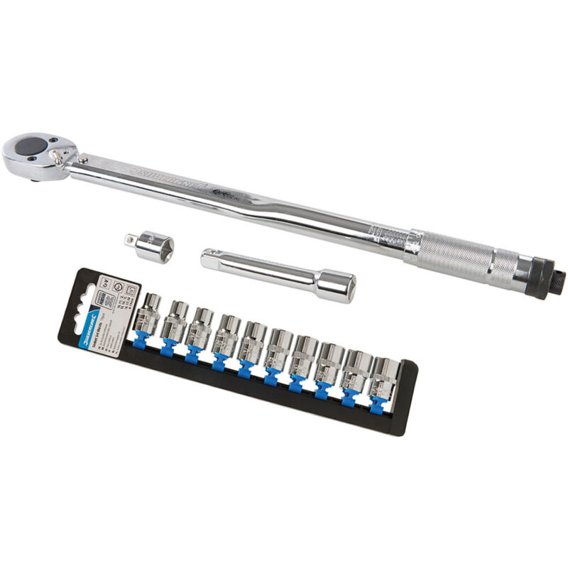 foto del prodotto silverline offerta speciale pacchetto chiave dinamometrica guarnizione a 6 pezzi da 10 a 19