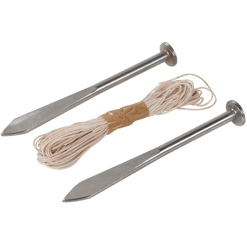 foto del prodotto silverline perni lineari 2pz 160 mm
