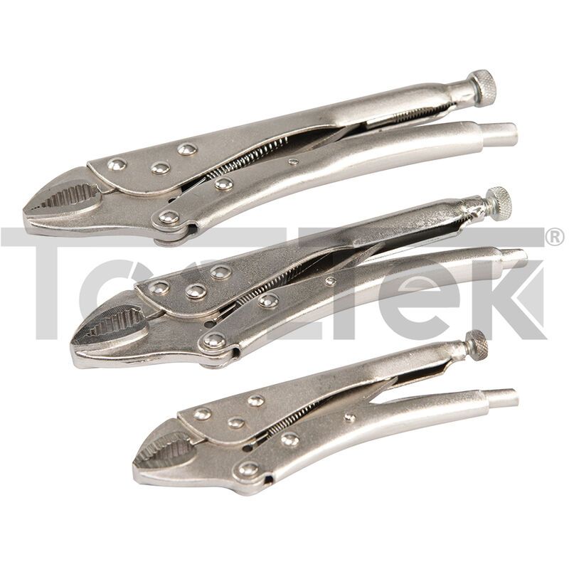 foto del prodotto silverline pinze autobloccanti set 3pz grip pl109