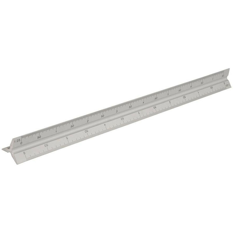 foto del prodotto silverline promozione righello professionale in lega di alluminio 30cm