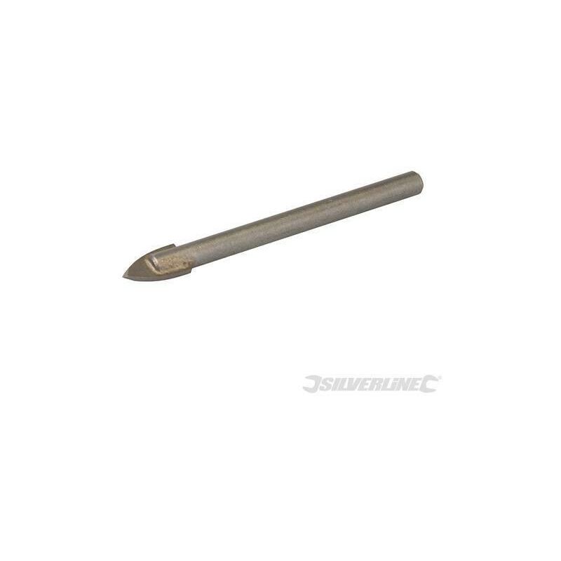 foto del prodotto silverline punta al carburo di tungsteno da trapano a codolo circolare per tegole e vetro 8mm