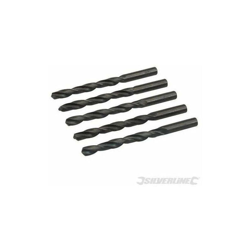 foto del prodotto silverline punte metriche jobber hss r 5 p.zi dispobili in vari formati 1 2 x 5 mm