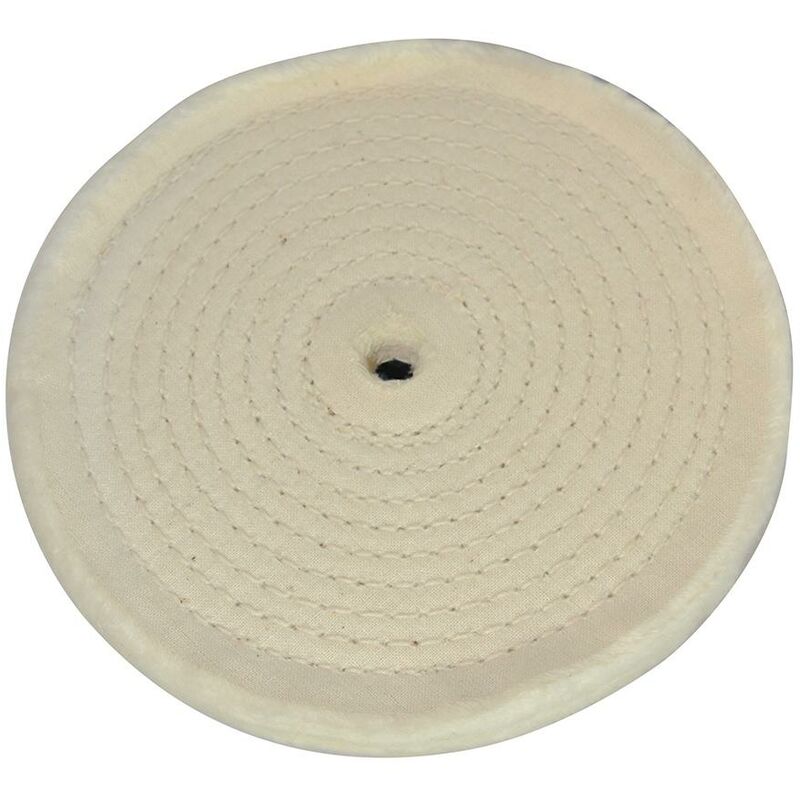 foto del prodotto silverline ruota lucidante cucita a spirale 150 mm