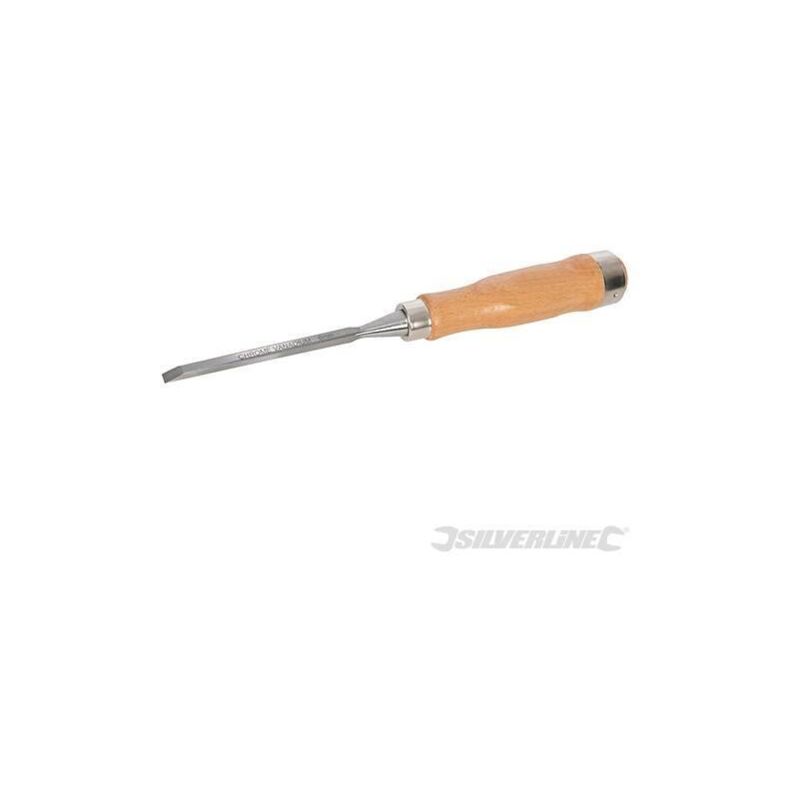 foto del prodotto silverline scalpelli in acciaio cromato e impugnatura in legno 6mm